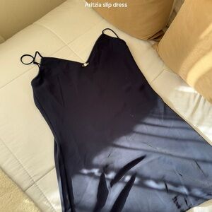 Navy Blue Slip Dress